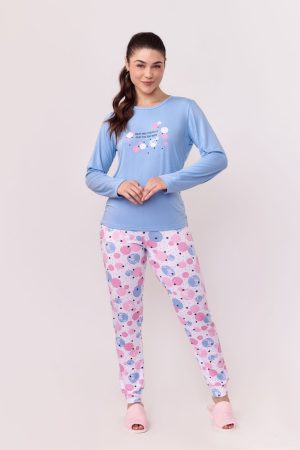 PJ-5901-PIJAMA LEGGING SUEDY DREAMS AD-bola azul
