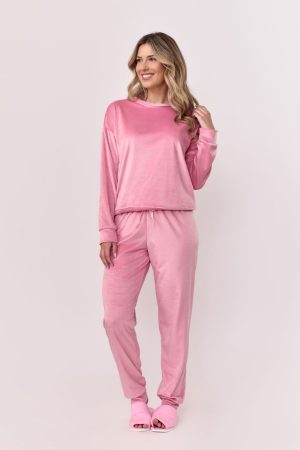 Pj-5971-PIJAMA VELVET AD-rosa